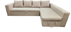 Velour Corner Sofabed / 280 X 170 CM