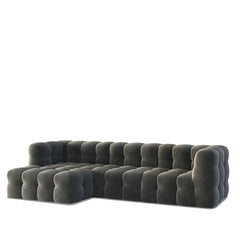 Boxen L-Shape Sofa / Cotton Velvet