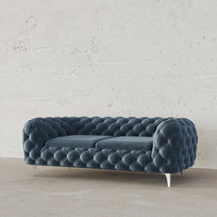 Tufted Chesterfield Sofa / Velvet Upholstery