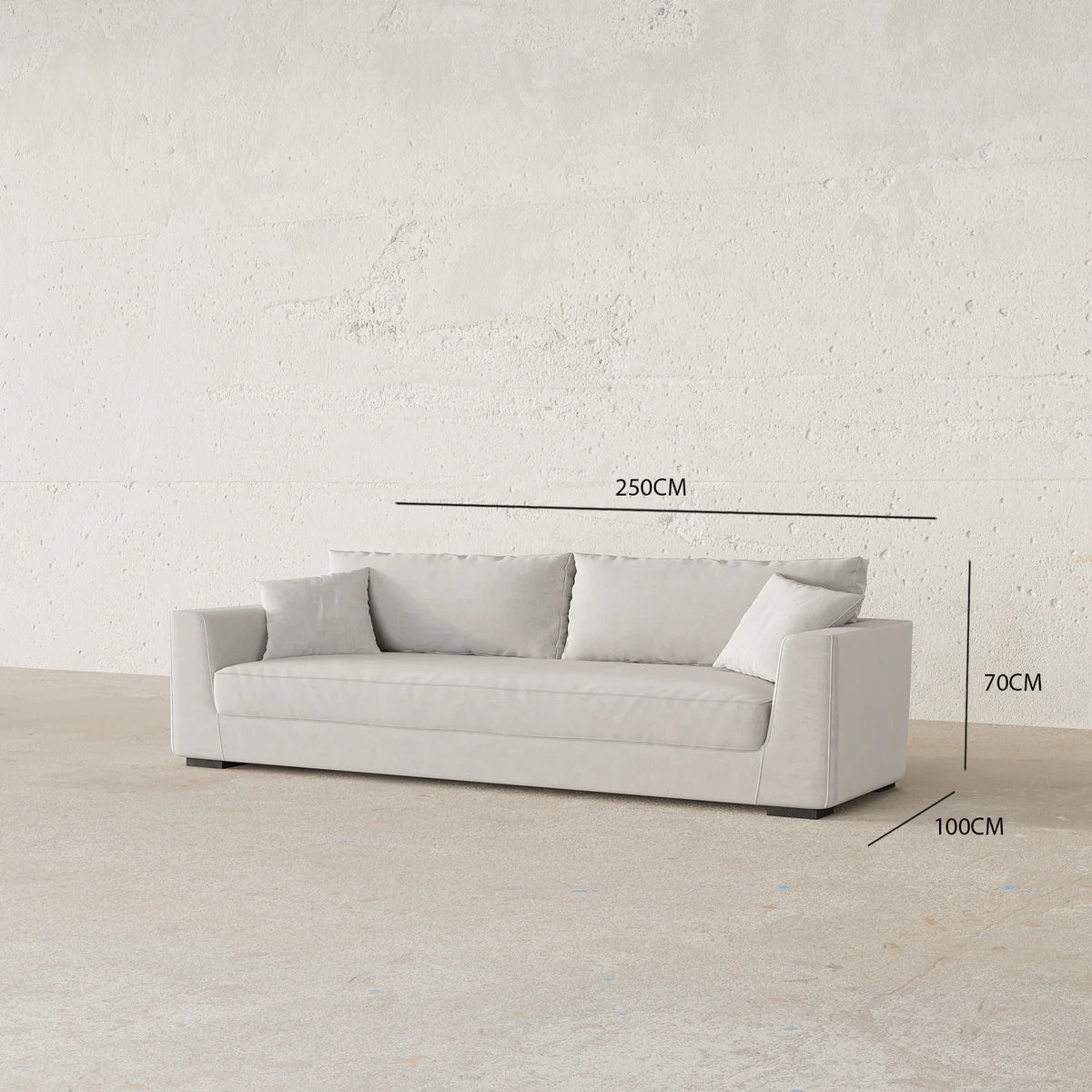 Palmero 3S. Italian Design / High-End Linen Upholstery