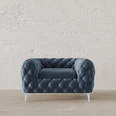 Chesterfield Chair / 125 x 75 CM 1S. Velvet Upholstery