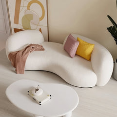 Comfy Sofa 3S / White Boucle