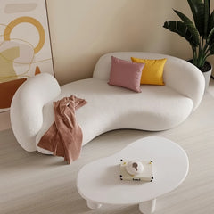 Comfy Sofa 3S / White Boucle