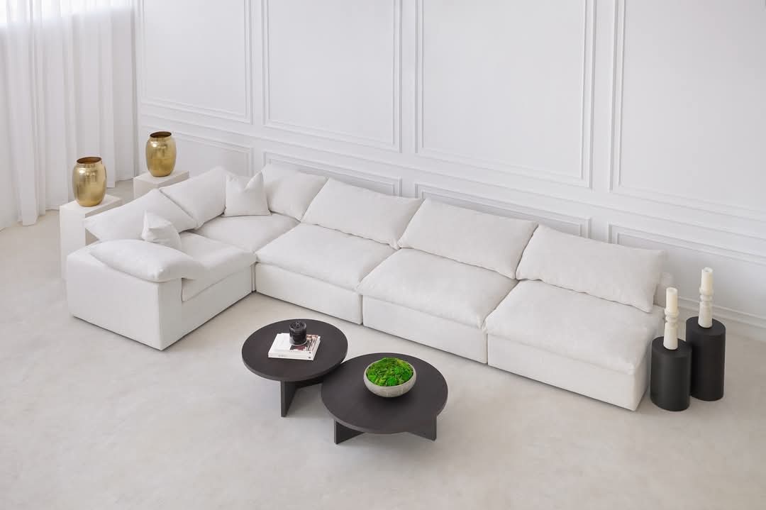Cloud Feather Filling Corner Sofa (Sectional)