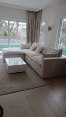 Cloud Feather Filling Corner Sofa (Sectional)