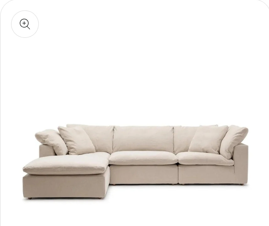 Cloud Feather Filling Corner Sofa (Sectional)
