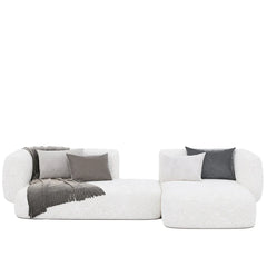 Ora L-Shape Sofa / Premium White Boucle