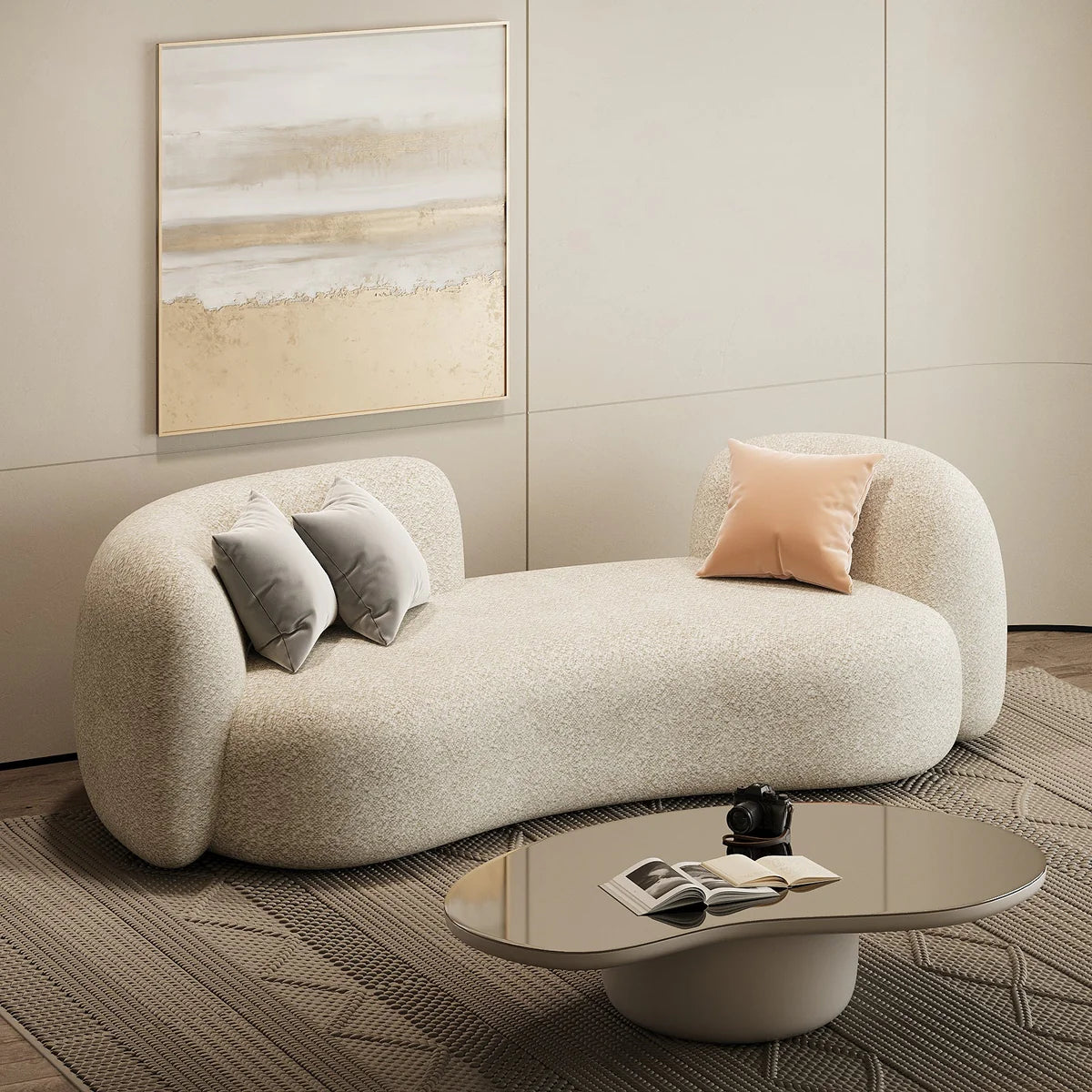 Ora Sofa 3S / Beige Boucle