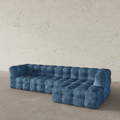 Boxen L-Shape Sofa / Cotton Velvet