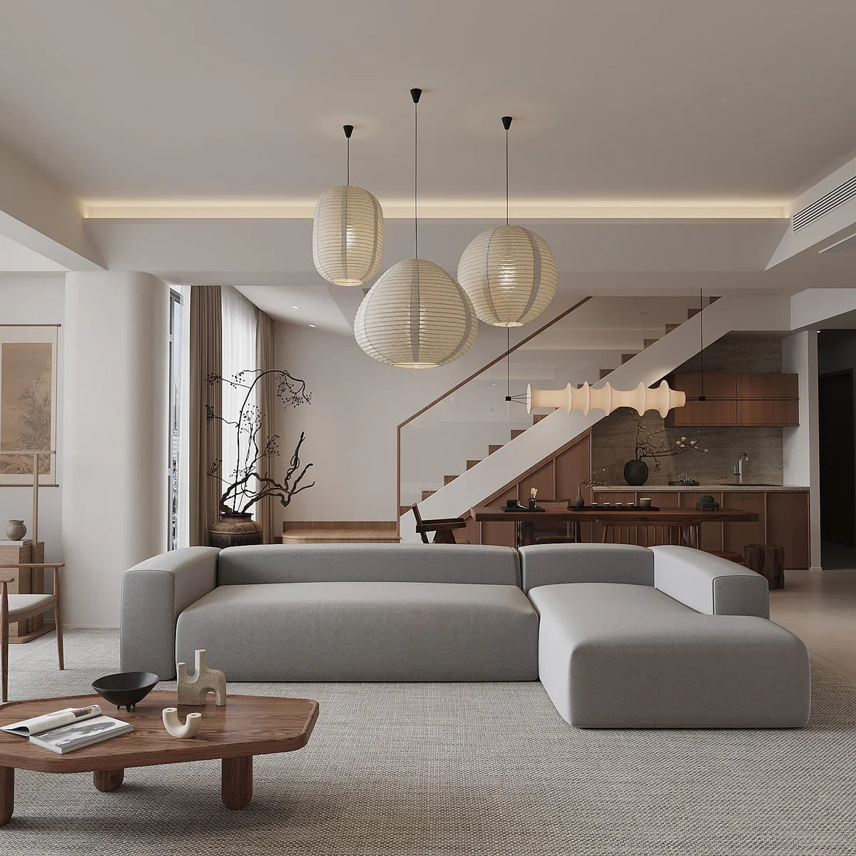 Mexico Design / 3S. Straight Arm L-Shape Sofa