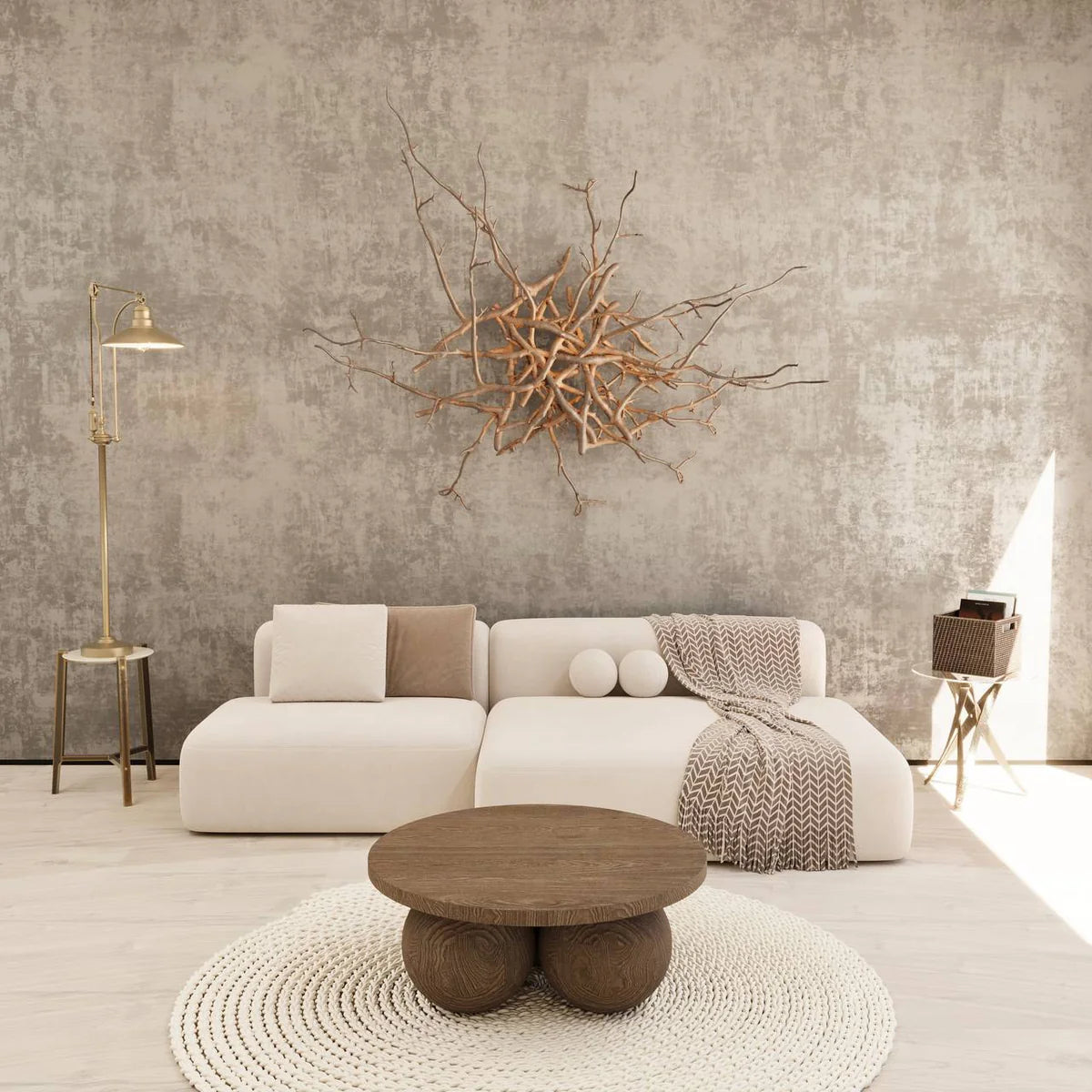 Marco Sofa 3S / White Suede