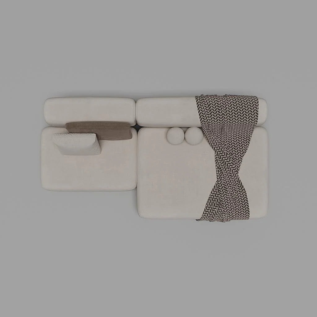Marco Sofa 3S / White Suede
