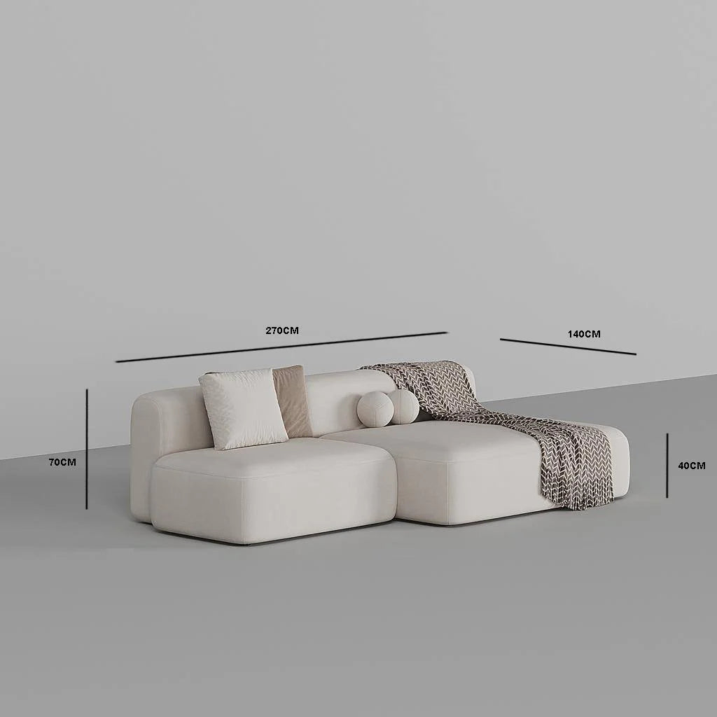 Marco Sofa 3S / White Suede