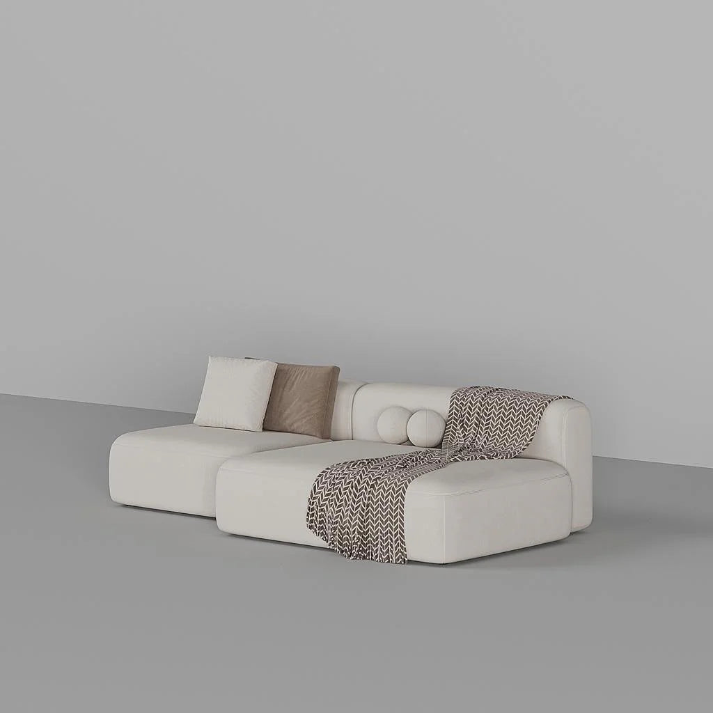 Marco Sofa 3S / White Suede