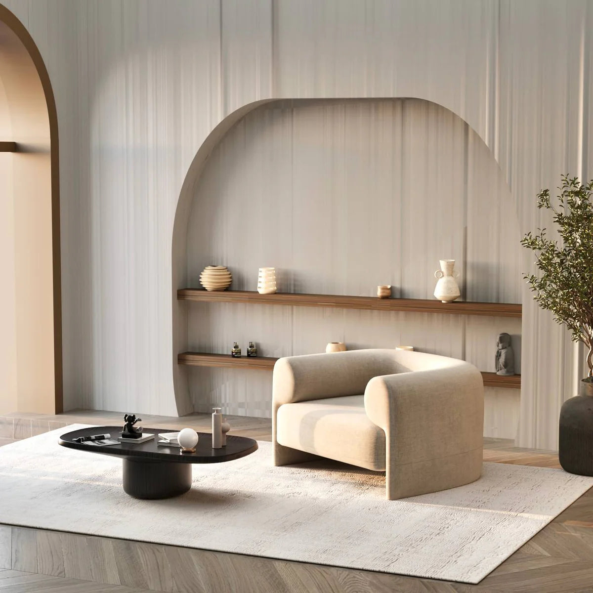 Hexi Armchair / Premium Linen