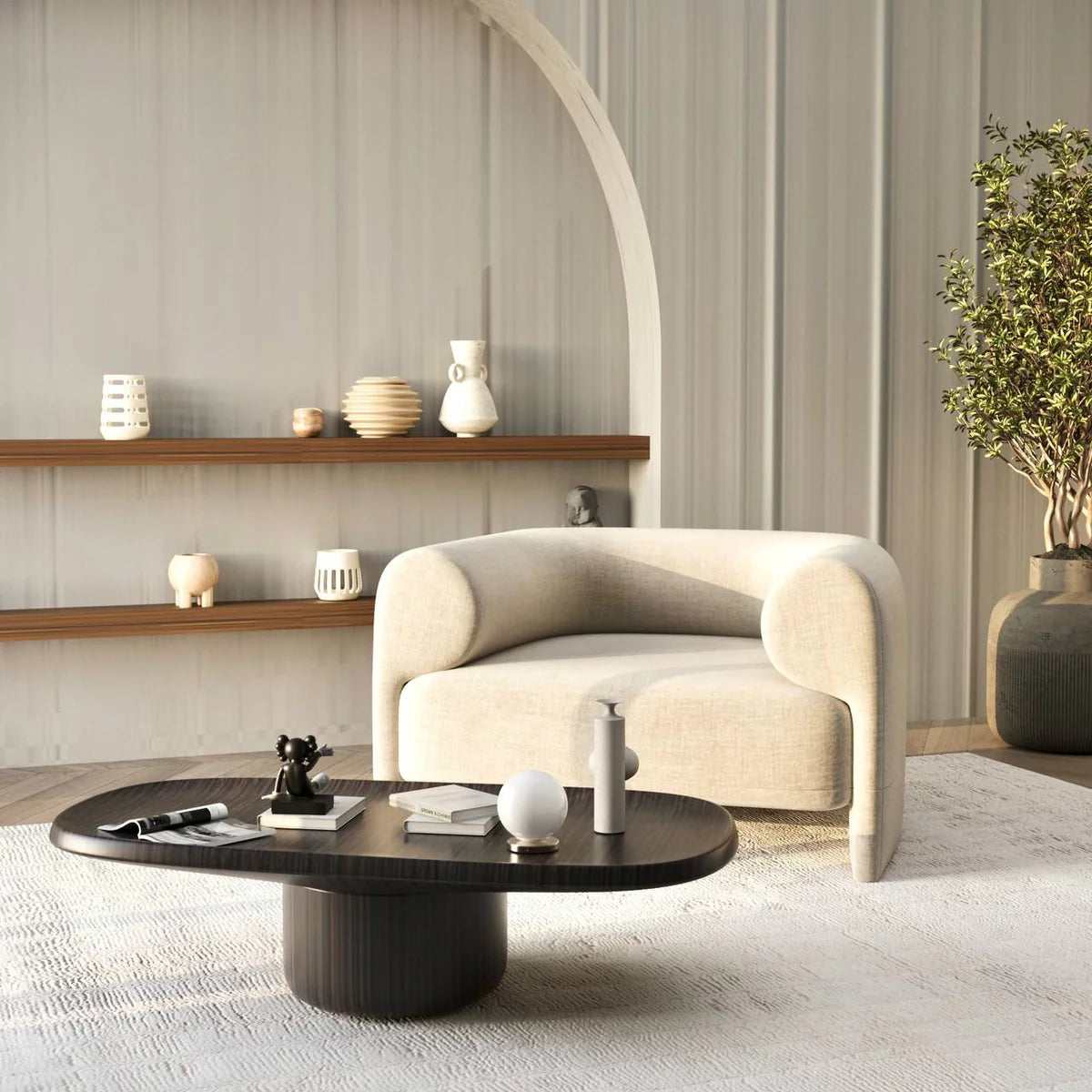Hexi Armchair / Premium Linen
