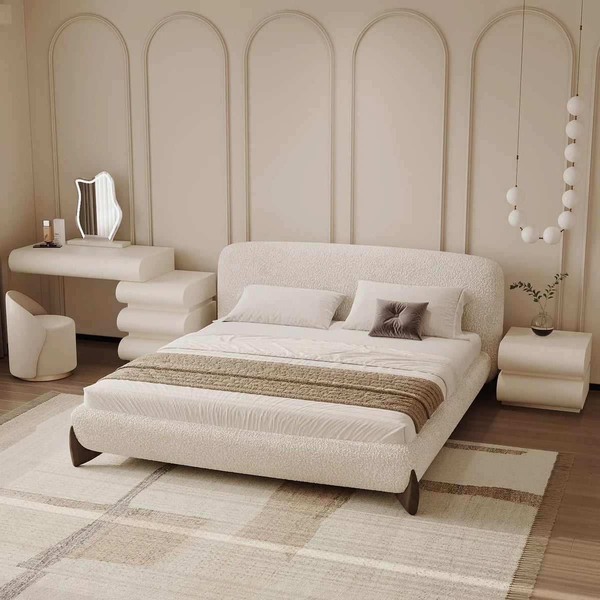 Valentina Manifesto Bed / Full Boucle